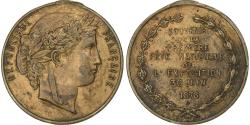 World Coins - France, Medal, Première Fête Nationale à l'Exposition, 1878, Brass,