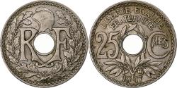 World Coins - France, 25 Centimes, Lindauer, 1917, Paris, Cupronickel,