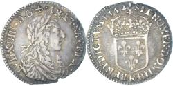 World Coins - Coin, France, Louis XIV, 1/12 Écu au buste juvénile, 1662, Villeneuve St.