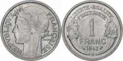 World Coins - France, Franc, Morlon, 1947, Beaumont - Le Roger, Aluminum, , KM:885a.2
