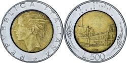 World Coins - Italy, 500 Lire, 1989, Rome, , Bi-Metallic, KM:111