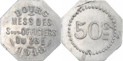 World Coins - France, Bourg-en-Bresse, 50 Centimes, 1918, , Aluminium