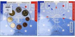 World Coins - France, 1 Cent to 2 Euro, euro set, 2005, Monnaie de Paris, BU,