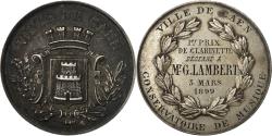 World Coins - France, Medal, Conservatoire de Musique, Ville de Caen, 1899, , Silver