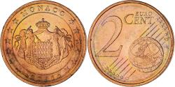 World Coins - Monaco, Rainier III, 2 Euro Cent, 2001, Paris, , Copper Plated Steel