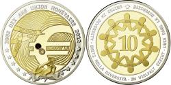 World Coins - Monaco, Medal, 10 ans de l'Euro, Politics, Society, War, 2012, , Copper