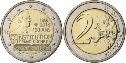World Coins - Luxembourg, 2 Euro, Henri I Constitution of Luxembourg, 2018, Bi-Metallic