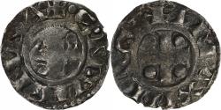 World Coins - Archbishopric of Vienne, Denier, ca. 1200-1250, Vienne, Billon,
