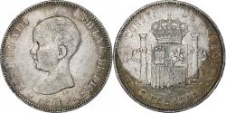 World Coins - Coin, Spain, Alfonso XIII, 5 Pesetas, 1891, , Silver, KM:689