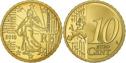 World Coins - France, 10 Euro Cent, 2010, Paris, Brass, , KM:1410