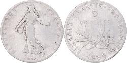 World Coins - Coin, France, Semeuse, 2 Francs, 1899, Paris, , Silver, KM:845.1