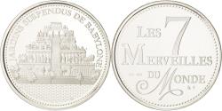 World Coins - France, Medal, Merveilles du monde, Jardins suspendus de Babylone, Arts &