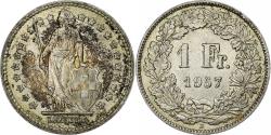 World Coins - Switzerland, Franc, 1957, Bern, Silver, , KM:24