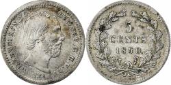 World Coins - Netherlands, William III, 5 Cents, 1850, Silver, , KM:91