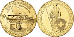World Coins - Switzerland, Medal, Der Greifensee, Die Schweizer Seen, Copper-Nickel Gilt