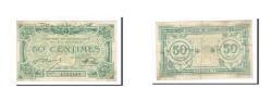 World Coins - Banknote, Pirot:54-1, 50 Centimes, France, AU(50-53), Dunkerque