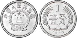 World Coins - Coin, CHINA, PEOPLE'S REPUBLIC, Fen, 1983, , Aluminum, KM:1