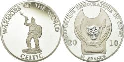 World Coins - Coin, CONGO, DEMOCRATIC REPUBLIC, 10 Francs, 2010, , Silver Plated Copper