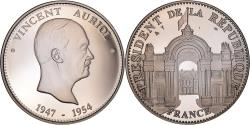 World Coins - France, Medal, Les Présidents de la République, Vincent Auriol,