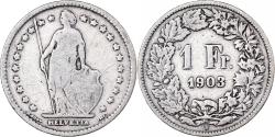 World Coins - Switzerland, Franc, 1903, Bern, Silver, , KM:24
