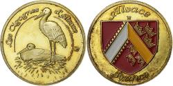 World Coins - France, Token, Alsace - Les cigognes d'Alsace, Copper-nickel Aluminium
