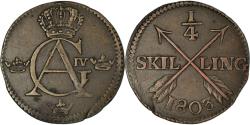 World Coins - Coin, Sweden, Gustaf IV Adolf, 1/4 Skilling, 1803, , Copper, KM:564