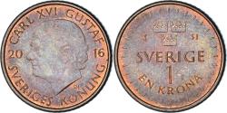 World Coins - Coin, Sweden, Krone, 2016