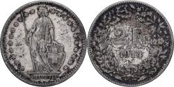 World Coins - Switzerland, 2 Francs, 1914, Bern, Silver, , KM:21
