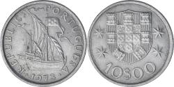 World Coins - Portugal, 10 Escudos, 1973