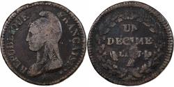 World Coins - France, Decime, Dupré, AN 5, Paris, Copper,