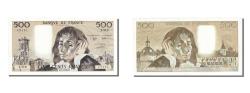 World Coins - Banknote, France, 500 Francs, 500 F 1968-1993 ''Pascal'', 1990, 1990-02-01