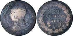 World Coins - France, 5 Centimes, Dupré, AN 5, Paris, Copper, , Gadoury:126