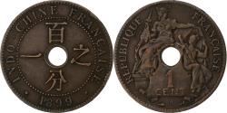 World Coins - French Indochina, Cent, 1899, Paris, Bronze, , Lecompte:54, KM:8