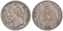 World Coins - Coin, France, Napoleon III, Napoléon III, Franc, 1866, Paris,