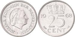 World Coins - Coin, Netherlands, 25 Cents, 1968