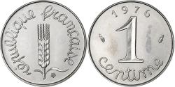World Coins - France, 1 Centime, Épi, 1976, MDP, série FDC, Stainless Steel,
