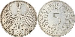 World Coins - Coin, GERMANY - FEDERAL REPUBLIC, 5 Mark, 1951, Stuttgart, , Silver