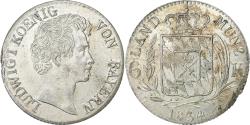 World Coins - German States, BAVARIA, Ludwig I, 6 Kreuzer, '1834, Munich, Silver,