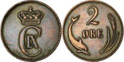World Coins - Coin, Denmark, Christian IX, 2 Öre, 1874, Copenhagen, , Bronze