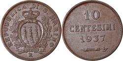 World Coins - Coin, San Marino, 10 Centesimi, 1937, Rome, , Bronze, KM:13