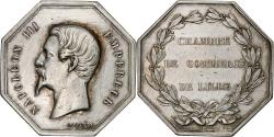 World Coins - France, Token, Napoléon III, Chambre de Commerce de Lille, Silver, Caqué
