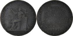 World Coins - Coin, France, 2 Sols, 1791, , Bronze, KM:Tn23, Brandon:217