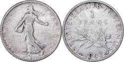World Coins - Coin, France, Semeuse, Franc, 1903, , Silver, KM:844.1, Gadoury:467