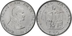 World Coins - VATICAN CITY, John Paul II, 50 Lire, 1987, FDC, Stainless Steel,