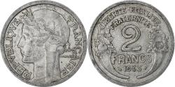 World Coins - France, 2 Francs, Morlon, 1945, Paris, Aluminum, , KM:886a.1