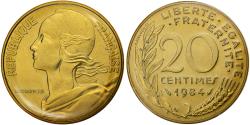 World Coins - Coin, France, Marianne, 20 Centimes, 1984, Paris, série FDC,