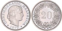 World Coins - Coin, Switzerland, 20 Rappen, 1979, Bern, Proof, , Copper-nickel, KM:29a