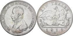 World Coins - Prussia, Friedrich Wilhelm III, 1 Thaler, 1819, Düsseldorf, Silver,