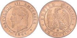 World Coins - Coin, France, Napoleon III, Napoléon III, Centime, 1861, Strasbourg,