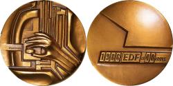 World Coins - France, Medal, E.D.F, 40 Ans, Business & industry, 1986, Mannoni, , Bronze